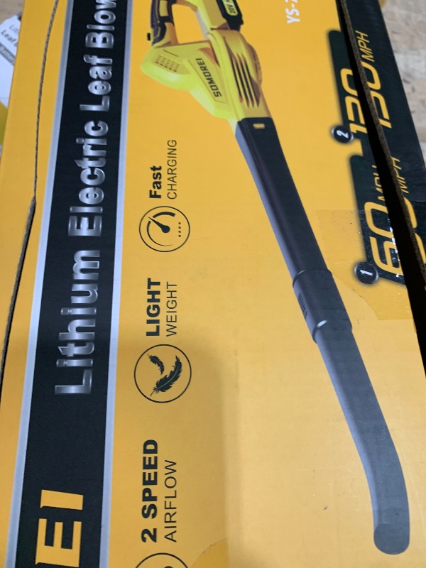 Photo 1 of ***PARTS ONLY***Cordless Leaf Blower Battery Powered - Electric Small Blower with 2 Batteries - 20V 140 CFM Lightweight Handheld Battery Operated for Patio, Yard