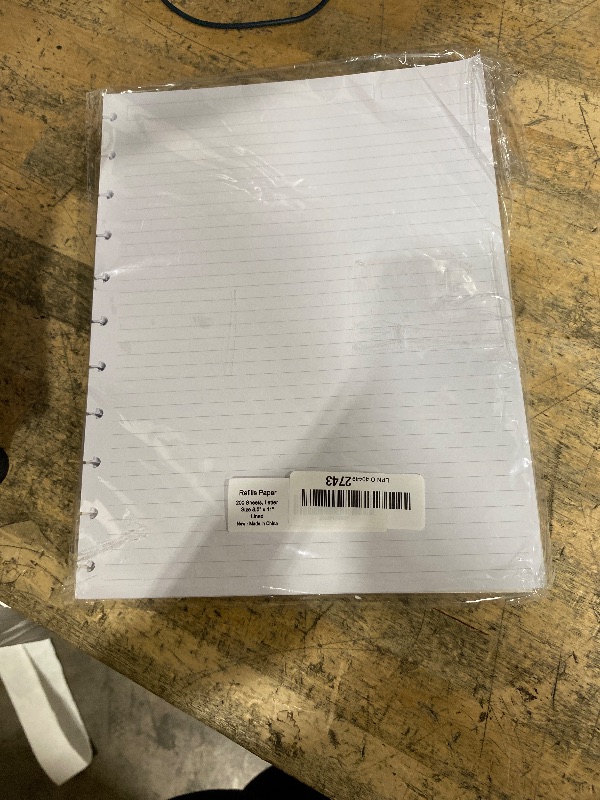 Photo 1 of (Pack of 2) Letter Size Discbound Refill Paper, Disc Paper Refill for TUL Custom Note-Taking System Discbound Planner Inserts, 200 Sheets/400 Pages, White Discbound Paper, Arc Paper Refill 8.5 x 11