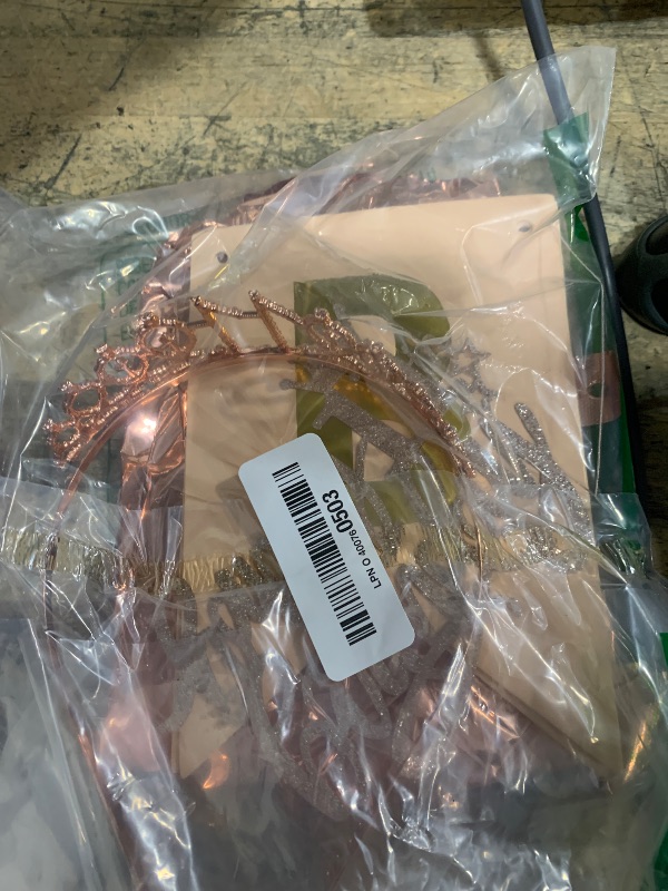 Photo 1 of 11th Birthday Decorations for Girls, Including 11th Tiara and Sash, Happy Birthday Banner, Cake Toppers, Number Candles and Balloons Set, Rose Gold