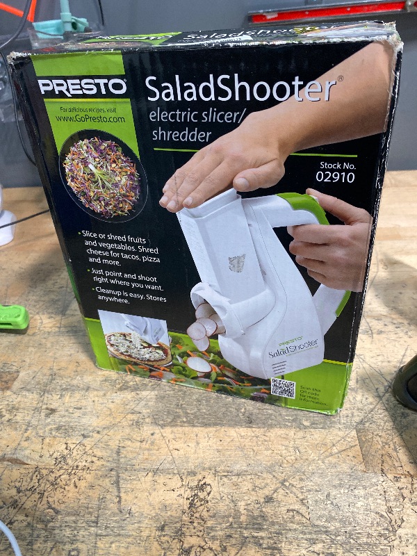 Photo 1 of Presto Salad Shooter Electric Slicer/Shredder,White