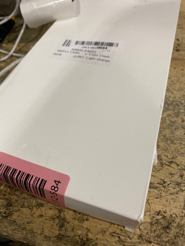 Photo 1 of 100Pcs Clothes Pins Wooden, 2.9 Inch Orange Clothespins, Colorful Clothespins for Hanging Clothes Crafts Picture Pastel Laundry Clips Cheer