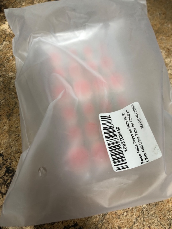 Photo 1 of 120pcs False Nails Press on Nails for Kids - Self-Adhesive Short Fake Artificial Full Cover Nail Art Kits Transation with Nail Sticker Tabs for Girls Children