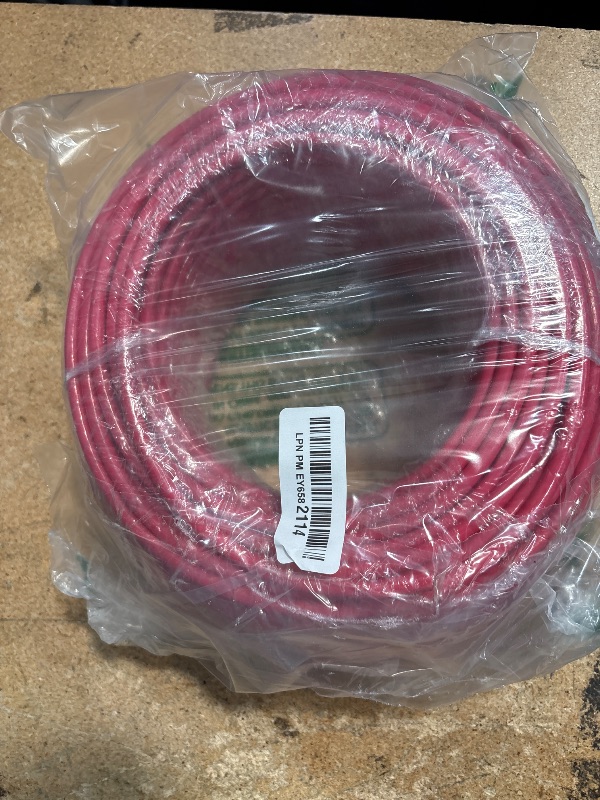 Photo 1 of 6 Gauge THHN Wire, 200FT Red Stranded Copper Electrical Wire, 600V, Heat & Oil Resistant, Nylon Sheath Building Wire for Indoor/Outdoor Use