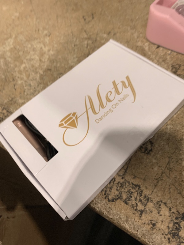 Photo 1 of Alety Electric Nail Drill Kit - Portable File for Acrylic Gel Nails, Professional Machine Efile Manicure Pedicure Tools With Gold Drill Bits for Home Salon Use