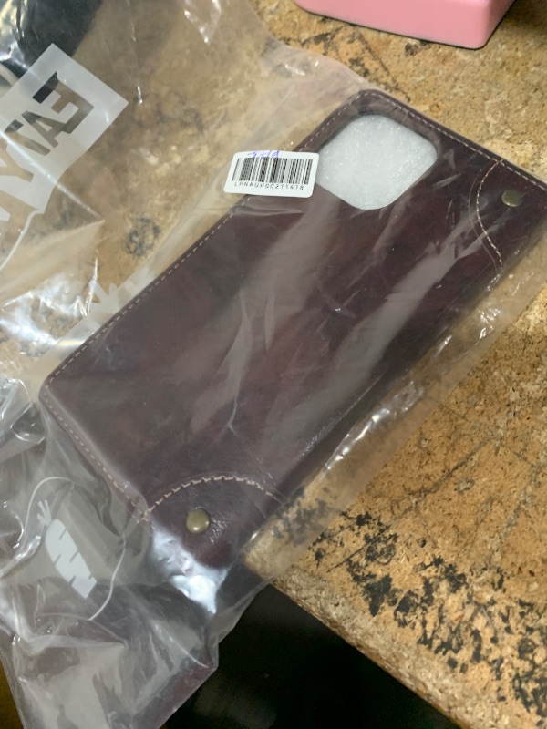 Photo 1 of SINIANL Compatible with iPhone 13 Pro Max Leather Case, iPhone 13 Pro Max Wallet Folio Case with Magnetic Closure Kickstand Card Slots Flip Book Cover for iPhone 13 Pro Max 6.7 inch 2021 Brown