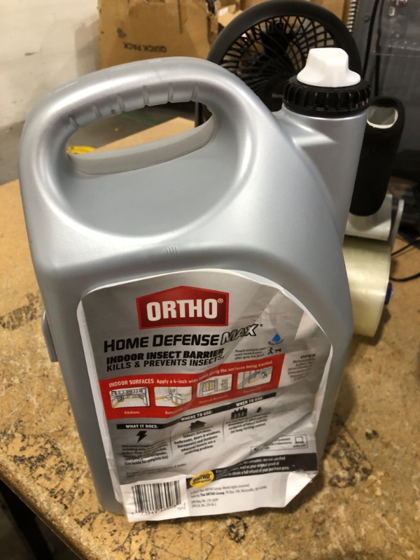 Photo 1 of ***NO SPRAY CONNECTION** Ortho Home Defense Max Indoor Insect Barrier with Extended Reach Comfort Wand, Kills Ants, Roaches, Spiders, Fleas and Ticks, 1 gal.