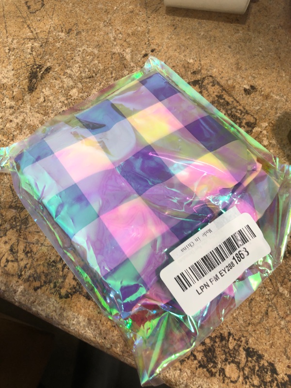 Photo 1 of 10 Pcs Blue Checked Heart Balloons, 18 Inch Pastel Blue And White Plaid Heart Shaped Balloon For Romantic Wedding Propose Valentine Engagement Bridal Shower Love Graduation Party Decorations