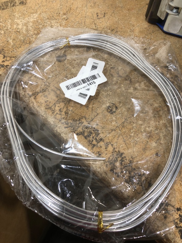 Photo 1 of 3mm Bendable Aluminum Wire, 32.8 Feet Metal Craft Wire for Sculpting, DIY Jewelry Making, Doll Making, Modelling and Bonsai Training (9 Gauge)