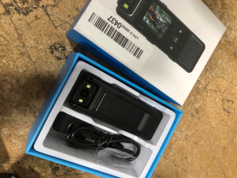 Photo 1 of 1.3in Screen Body Camera, Sport Worn Camcorder, 1200mAh Portable Cam, 1080P Mini Wearable Camera with Fill Light, 180° Rotatable Lens for Outdoor Police Law Enforcement up to128GB (Card Not Included)