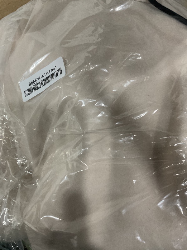 Photo 1 of ***(HEAVILY USED/ MINOR STAINS)***chouyatou Women's Casual Knitted Sleeve Wool Trench Coat Zip Up Hooded Wool Blend Overcoat with Pockets (XX-Large, Apricot)