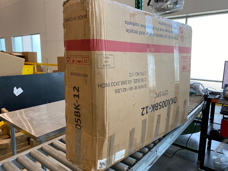 Photo 1 of ***PARTIAL SET*** Wisteria Lane Patio Furniture Set, Wicker Outdoor Patio Conversation Furniture Set, All Weather Outdoor Patio Sofa with Cushion and Glass Table, Dark Grey Box 1/2