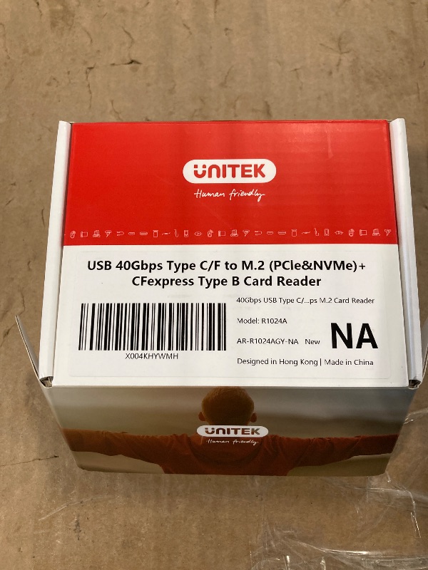 Photo 1 of Unitek 40Gbps CFexpress 4.0 Type B Card Reader and M.2 PCIe&NVMe SSD Adapter/Reader, USB4.0 CF Express Reader for CFexpress Type B, PCIe4*2, Fast Transfer for Professional Filmmakers and Photographers
****ORIGINAL PACKAGE*******