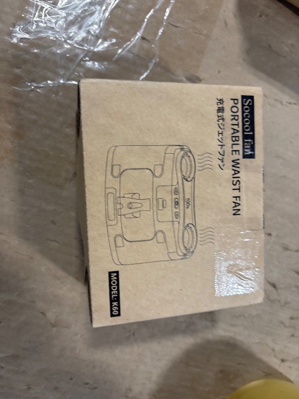 Photo 1 of *Needs charging * Socool 10000mAh Portable Waist Fan Clip on Wearable Belt Personal Fans Rechargeable Battery Operated, 20H Cooling with 10 Speeds & Dual Motors,Neck Hanging Hands-Free for Outdoor Travel Power Bank