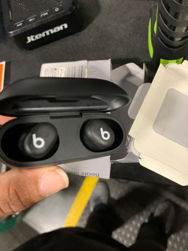Photo 1 of **DOESNT COME WITH CHARGER**Beats Solo Buds - Wireless Bluetooth Earbuds | 18 Hours of Battery Life | Apple & Android Compatibility | Built-in Microphone - Matte Black