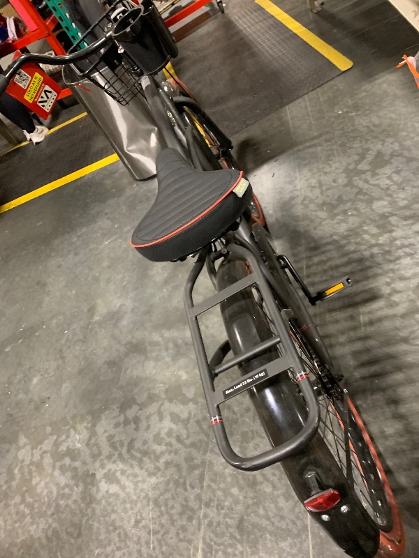 Photo 1 of ****front tire is completely off of wheel**** Huffy Nel Lusso Cruiser Bike, Fits Riders 5'0"+, Matte Black, Adult, Men's