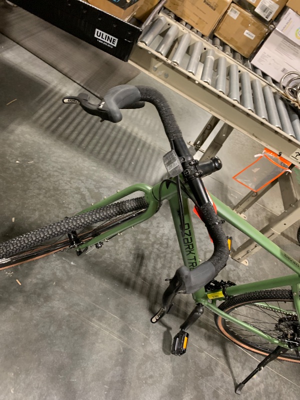 Photo 1 of ***CHAIN IS OFF & TIRES ARE FLAT*** Ozark Trail G.1 Explorer Drop Bar Gravel Bike, Medium Frame, Green, Adult
