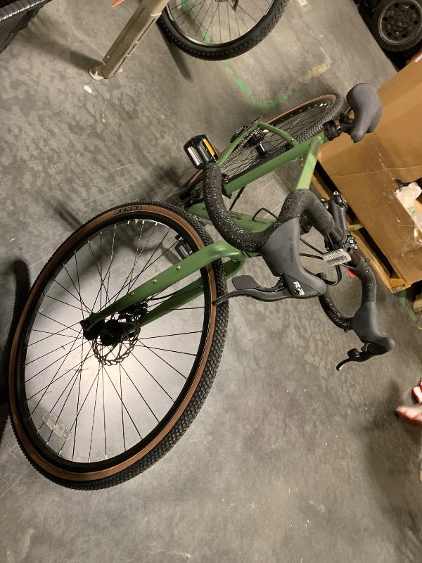 Photo 1 of ***CHAIN IS OFF & TIRES ARE FLAT*** Ozark Trail G.1 Explorer Drop Bar Gravel Bike, Medium Frame, Green, Adult