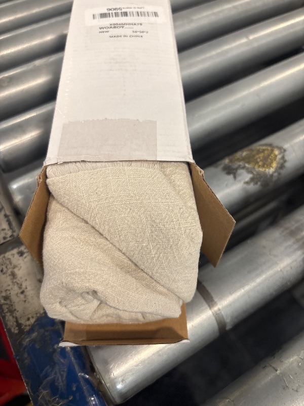 Photo 1 of ****RITALE PRICE 29.99****MIULEE Christmas Decorative Throw Pillow Covers Neutral Linen Fringe Throw Pillows Euro Shams Set of 2 Natural Beige Boho Farmhouse Cushion Covers for Couch Sofa Bed Living Room Home Decor 24x24 Inch