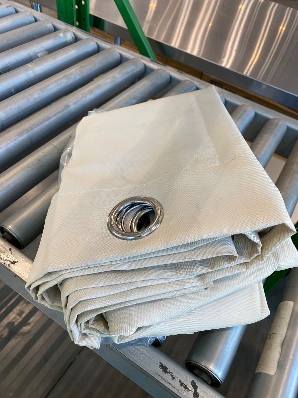 Photo 1 of *One Panel Only* BONZER Outdoor Waterproof Curtains for Patio Wide Grommet Light Filtering Outside Curtains for Gazebo, Porch, Pergola, Pavilion, 1 Panel, 110W x 84L inch, Cream