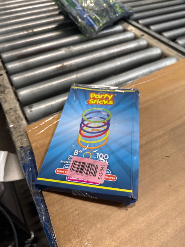 Photo 1 of * only 15 sticks*PartySticks Ultra Bright Glow Sticks Bulk Party Supplies 100 Pack - 8" Glow in the Dark Light Up Halloween Party Favors, Glow Decorations, Neon Party Necklaces and Bracelets with Connectors