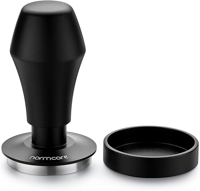 Photo 1 of Normcore V4 Coffee Tamper 53.3mm - Spring-loaded Tamper – Barista Espresso Tamper with 15lb / 25lb / 30lbs Replacement Springs - Anodized Aluminum Handle and Stand - Flat Base
