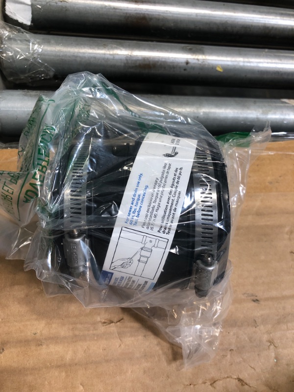 Photo 1 of Fernco P1059-33 Flexible PVC Coupling For 3" Plastic Socket to Pipe Plumbing Connections