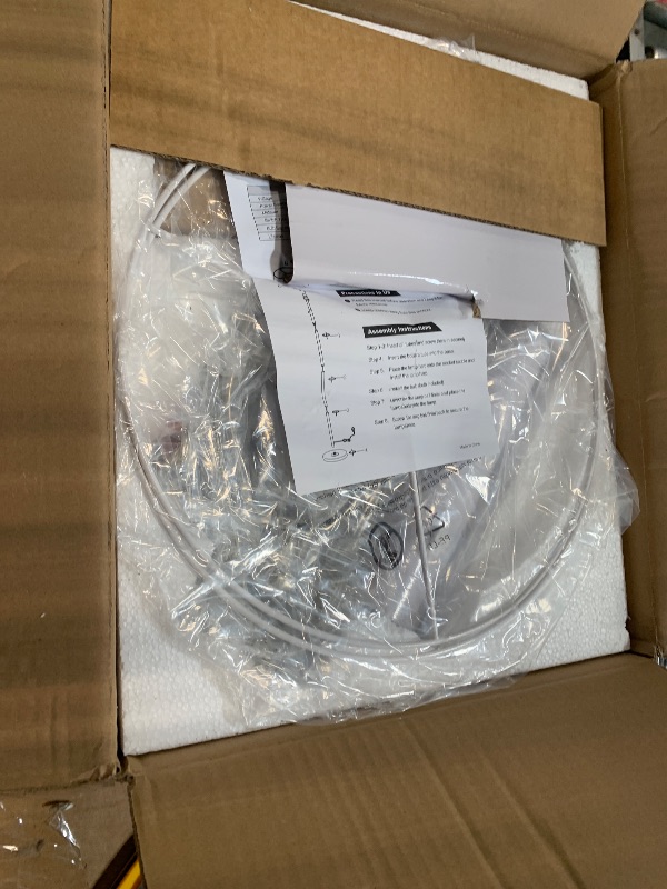 Photo 1 of ?Upgraded? Dimmable Floor Lamp for Living Room, 11W LED Bulb Included, Modern Standing Lamp with Marble Base, Tall Pole Light with Linen Shade for Bedroom Reading Office Corner Nursery-Brushed Nickel