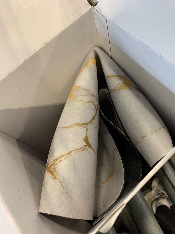 Photo 1 of ***SIMILAR PRODUCT***
Mrcrypos Gold White Kitchen Rugs Cushioned Anti Fatigue Marble Kitchen Mats PVC Non Slip Waterproof Kitchen Mats for Floor Sink Laundry Office , small, 1pk