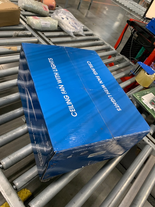 Photo 1 of Surtime Palm Leaf Ceiling Fans with Lights-42 Tropical Ceiling Fan with Light and Remote/APP Control,Flush Mount Low Profile White Ceiling Fans for Bedroom,Indoor/Outdoor Patio Use