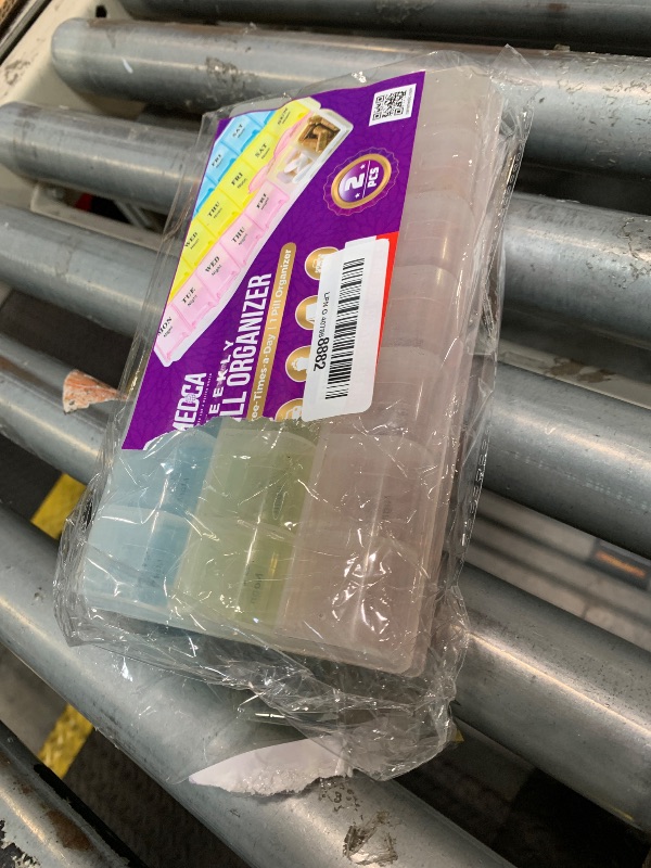 Photo 1 of ***ONLY ONE*****Weekly Pill Organizer - (Pack of 2) 21 Day Pill Planners for Pills Vitamins & Medication, Pill Box 3 Times-a-Day Medication Reminder Boxes, Easy to Read & Travel Friendly