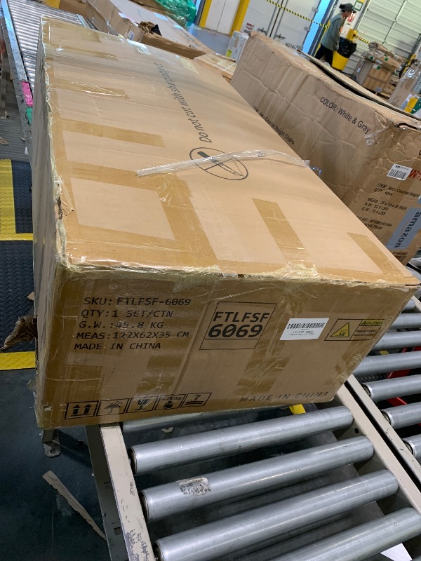 Photo 1 of *PARTIAL SET*
DWVO 55" Convertible Sofa Bed, 3-in-1 Sleeper Sofa with Pull-Out Bed, Linen Futon Couch with Adjustable Backrest and Side Pocket, Modern Loveseat for Living Room Apartment, Grey