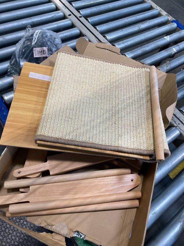 Photo 1 of ** VERY USED*** CHEERHOME PETS Sisal Cat Scratcher Ramp for Indoor Cats, 24.8" L Shape Scratching Post Climbing Vertical Cat Scratch Pad, Solid Wooden Cat Furniture(Medium)