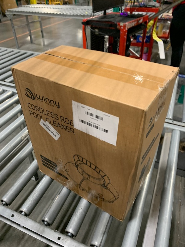 Photo 1 of (2025 Upgrade) Cordless Robotic Pool Cleaner, Lasts 75 Min, Automatic Vacuum for Above-Ground Pools up to 645 Sq.ft,Portable, Self-Parking,Light Blue