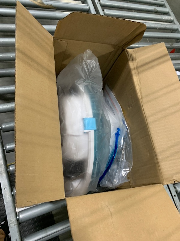 Photo 1 of (2025 Upgrade) Cordless Robotic Pool Cleaner, Lasts 75 Min, Automatic Vacuum for Above-Ground Pools up to 645 Sq.ft,Portable, Self-Parking,Light Blue