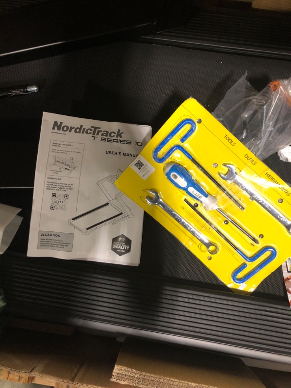 Photo 1 of ***IT IS UNKNOWN IF IT HAS MISSING PARTS***NordicTrack T Series 10 Treadmill with 10" Tilting Touchscreen and Compact Design