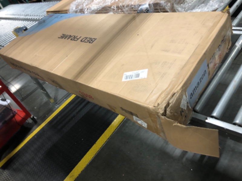 Photo 1 of ***IT IS UNKNOWN IF IT HAS MISSING PARTS***VECELO Full Size Upholstered Bed Frame with 4 Drawers and Headboard, Velvet Platform Storage Bedframe, Wooden Slats Support, No Box Spring Needed,Beige