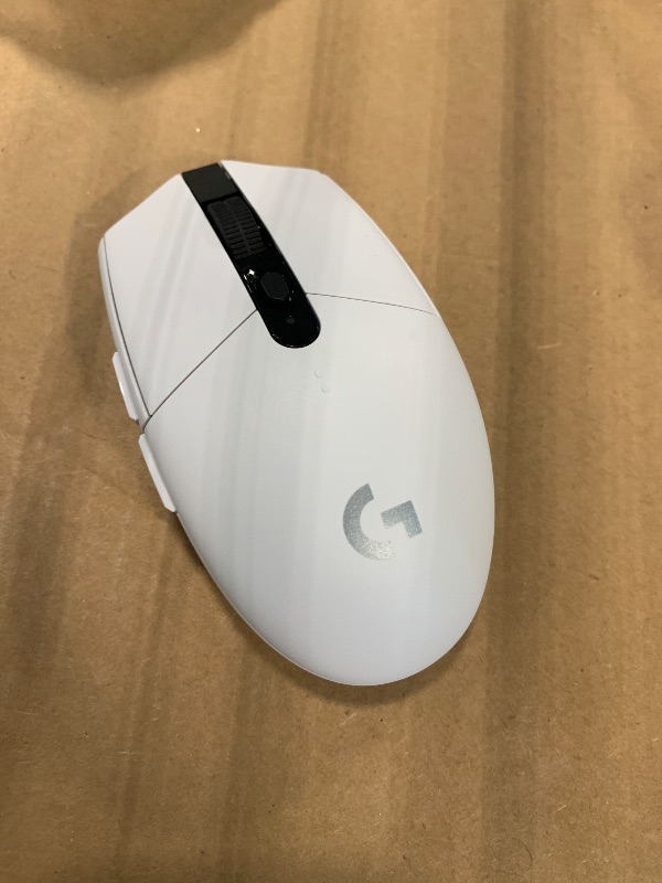 Photo 1 of Logitech G305 LIGHTSPEED Wireless Gaming Mouse, Hero 12K Sensor, 12,000 DPI, Lightweight, 6 Programmable Buttons, 250h Battery Life, On-Board Memory, PC/Mac - White