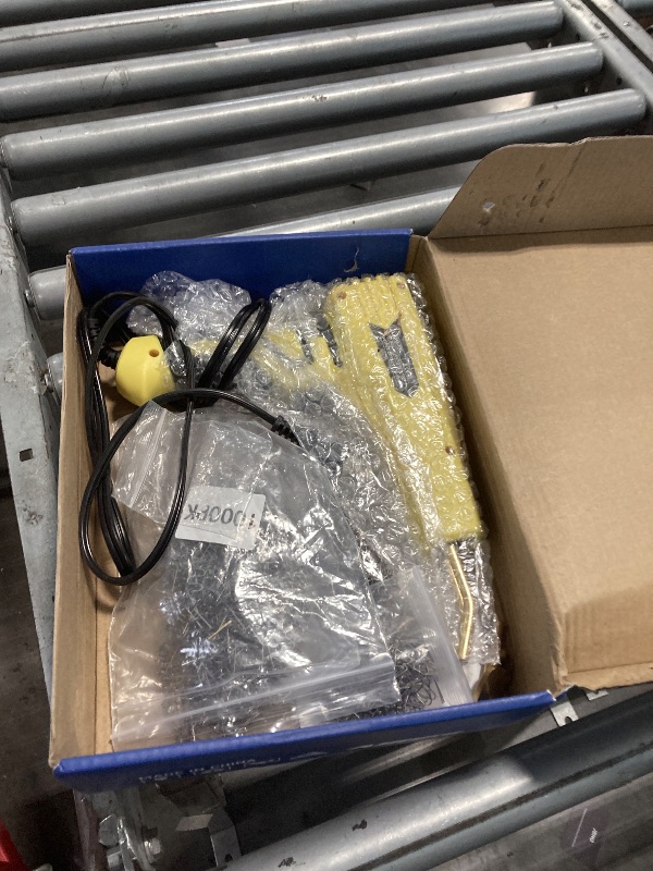 Photo 1 of ******MISSING THE ELECTRIC IRON *****Allturn Plastic Welder,Plastic Welding Kit 3 in 1,Plastic Repair Welder Kit,1000pcs Plastic Welding Staples,Plastic Welding Rods Kit,Repair for Most Thermoset Plastics,Yellow