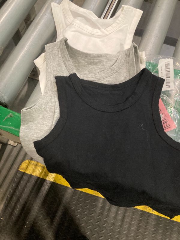 Photo 1 of ****ONLY 3 TANK TOP******Phedrew 6 Pcs Kids Soft Undershirt Tank Tops Cotton Undershirt Sleeveless Shirts for Girls Boys Unisex