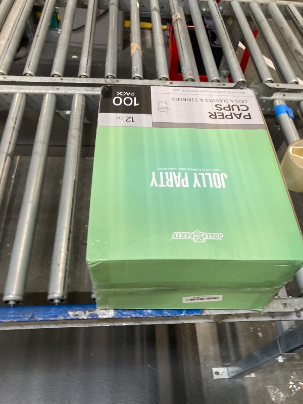 Photo 1 of [100 Pack] 12 oz Paper Coffee Cups, Disposable Paper Coffee Cup with Lids, Sleeves, and Stirrers, Hot/Cold Beverage Drinking Cup for Water, Juice or Tea, Suitable for Home, Shops and Cafes