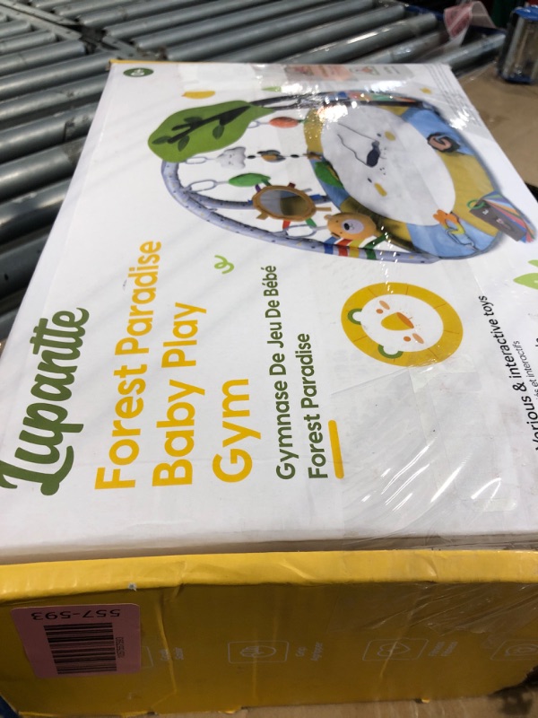 Photo 1 of *****USEED******Lupantte Baby Gym Play Mat with 9 Toys for Sensory and Motor Skill Development Language Discovery, Thicker Non-Slip Activity Ball Pit, Green Tree Newborns, Babies to Toddlers as Gift