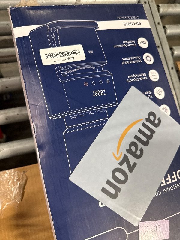 Photo 1 of * missing parts*SHARDOR Conical Burr Espresso Coffee Grinder Electric with Precision Timer 2.0, Touchscreen Adjustable Burr Mill with 51 Precise Settings for Home Use, Anti-static, Stainless Steel