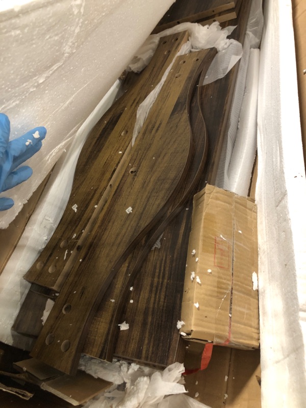 Photo 1 of ** USED ** Tribesigns 63 Inches Farmhouse Console Table with Storage, Couch Table Behind Sofa, Long Entryway Sofa Station, Narrow Console Stand, Hallway Stand for Entryway Living Room, Brown