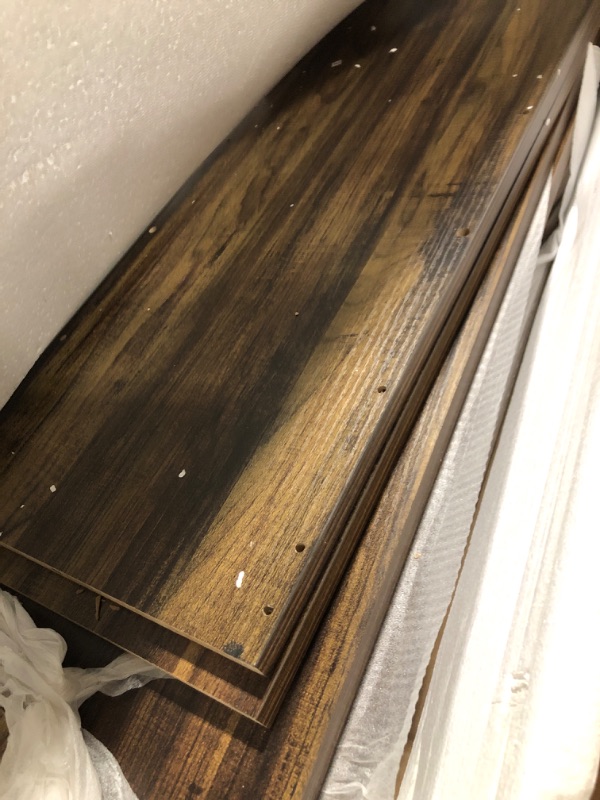 Photo 1 of ** USED ** Tribesigns 63 Inches Farmhouse Console Table with Storage, Couch Table Behind Sofa, Long Entryway Sofa Station, Narrow Console Stand, Hallway Stand for Entryway Living Room, Brown