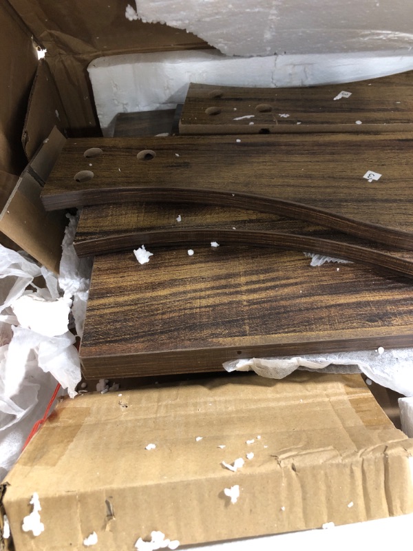 Photo 1 of ** USED ** Tribesigns 63 Inches Farmhouse Console Table with Storage, Couch Table Behind Sofa, Long Entryway Sofa Station, Narrow Console Stand, Hallway Stand for Entryway Living Room, Brown