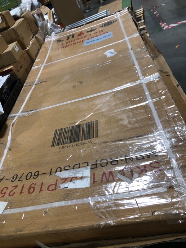 Photo 1 of ** USED**LINKHOO 46-48" W x 76" H Soft-Close Sliding Shower Door, Bathroom Frameless Shower Doors with 5/16" (8mm)Clear SGCC Tempered Glass and Stainless Steel Hardware, Reversible Installation, Brushed Nickel