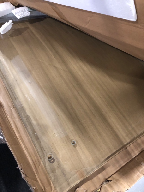 Photo 1 of ** USED**LINKHOO 46-48" W x 76" H Soft-Close Sliding Shower Door, Bathroom Frameless Shower Doors with 5/16" (8mm)Clear SGCC Tempered Glass and Stainless Steel Hardware, Reversible Installation, Brushed Nickel