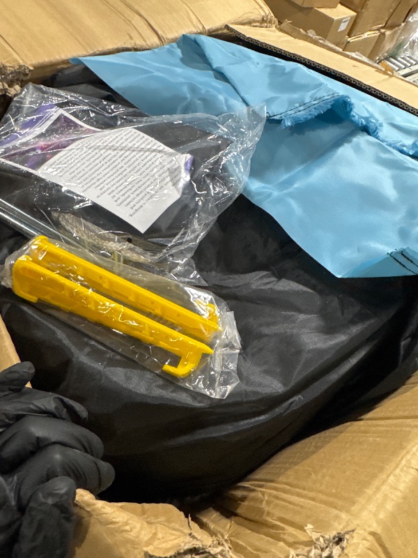 Photo 1 of ** DAMAGE MINOR ** WUHUWOO Inflatable Nightclub 20x16.5x12 Ft, Large Black Inflatable Party Club Tent for Adults Birthday Backyard Wedding Rental, 2 Doors and Logo Area