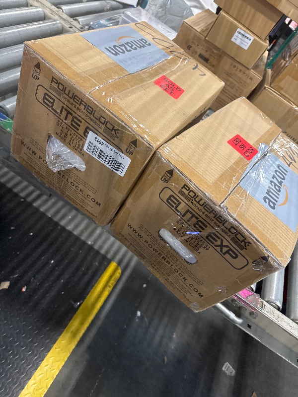 Photo 1 of ** TWO BOXES ** PowerBlock Elite EXP Adjustable Dumbbells, Sold in Pairs, Stage 1, 5-50 lb. Dumbbells, Durable Steel Build, Innovative Workout Equipment, All-in-One Dumbbells, Expandable with Expansion Kits