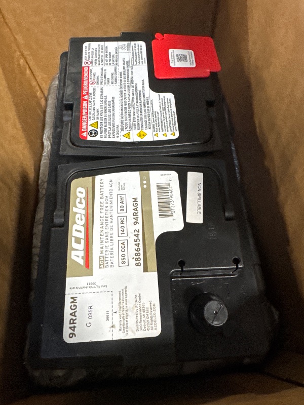 Photo 1 of ** USED/ UNTESTED ** ACDelco Gold 94RAGM (88864542) 36 Month Warranty AGM BCI Group 94R Battery